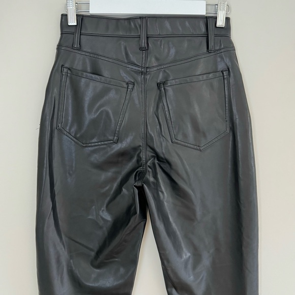 Abercrombie & Fitch Faux Leather Ankle Straight Ultra High Rise Pants 27 / 4 S - Picture 9 of 14